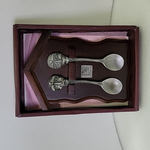 The Yangju Byoulsandae Madk "The Lucky Tea Spoon " Spoons And Wall Plaque
